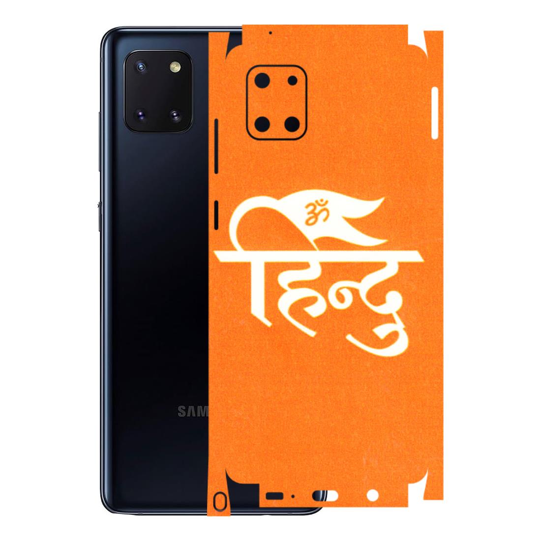 Samsung M/F/Note/Flip and C Phone Skins (All Models) - Hindu Kesari - 3D Embossed Finish (L-154) Samsung Galaxy Note 10 Lite