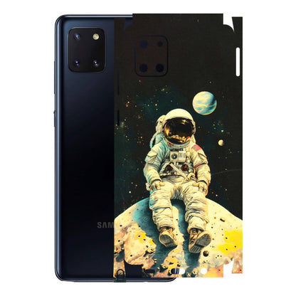 Samsung M/F/Note/Flip and C Phone Skins (All Models) - Astronaut in Space - 3D Embossed Finish (L-16) Samsung Galaxy Note 10 Lite