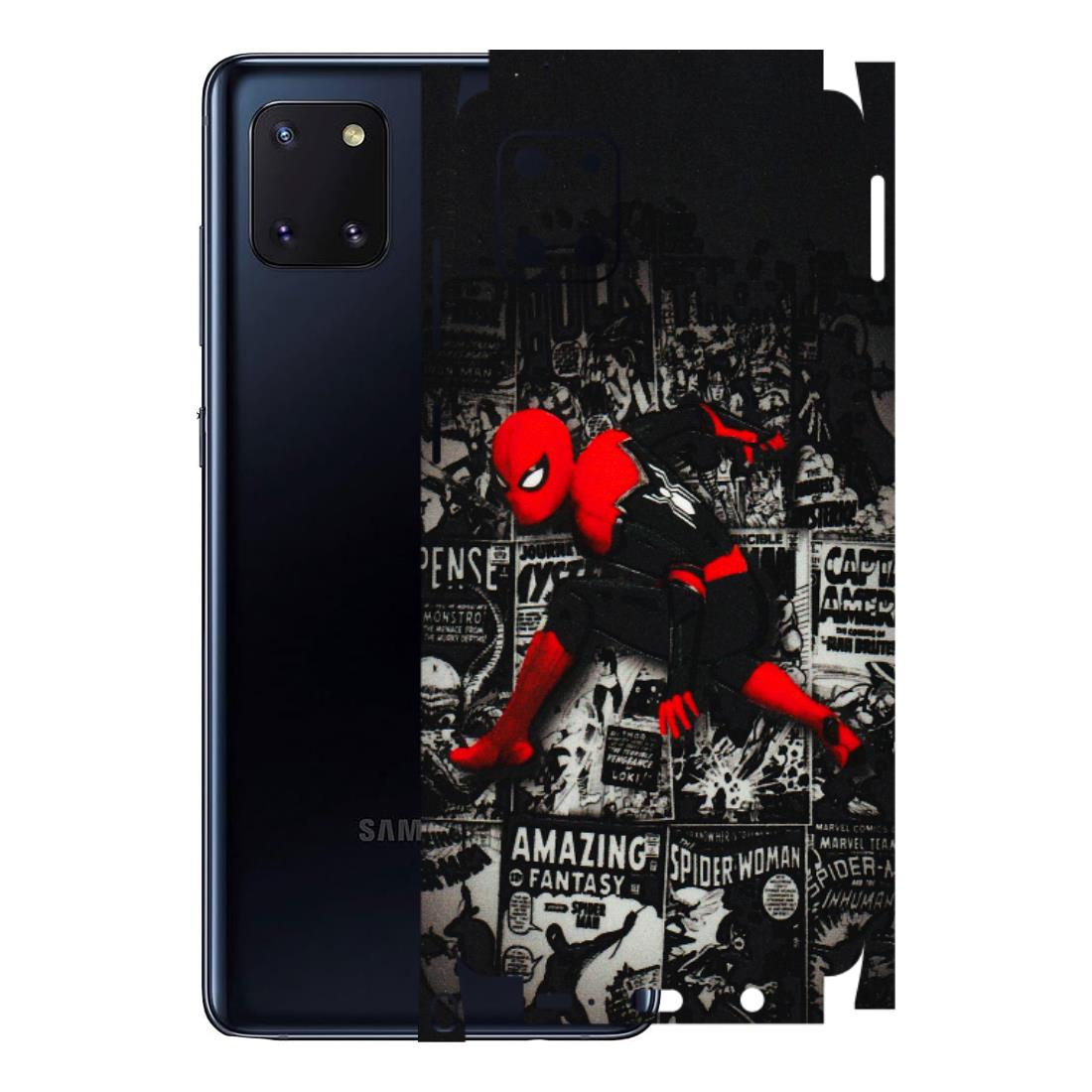 Samsung M/F/Note/Flip and C Phone Skins (All Models) - SpiderMan New - 3D Embossed Finish (L-162) Samsung Galaxy Note 10 Lite