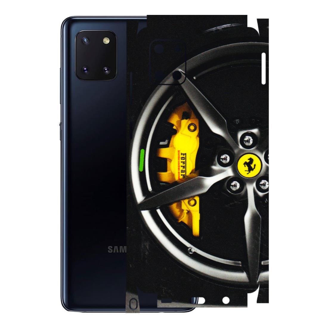 Samsung M/F/Note/Flip and C Phone Skins (All Models) - Ferrari Wheel Alloy - 3D Embossed Finish (L-173) Samsung Galaxy Note 10 Lite