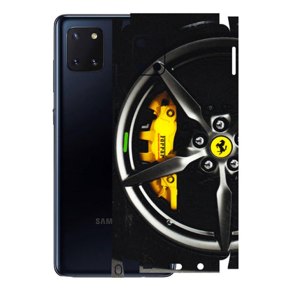 Samsung M/F/Note/Flip and C Phone Skins (All Models) - Ferrari Wheel Alloy - 3D Embossed Finish (L-173) Samsung Galaxy Note 10 Lite