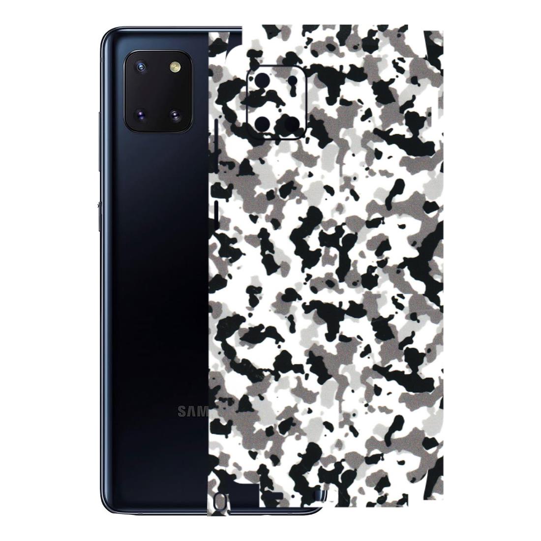 Samsung M/F/Note/Flip and C Phone Skins (All Models) - White Black Camouflage - 3D Embossed Finish (L-18) Samsung Galaxy Note 10 Lite