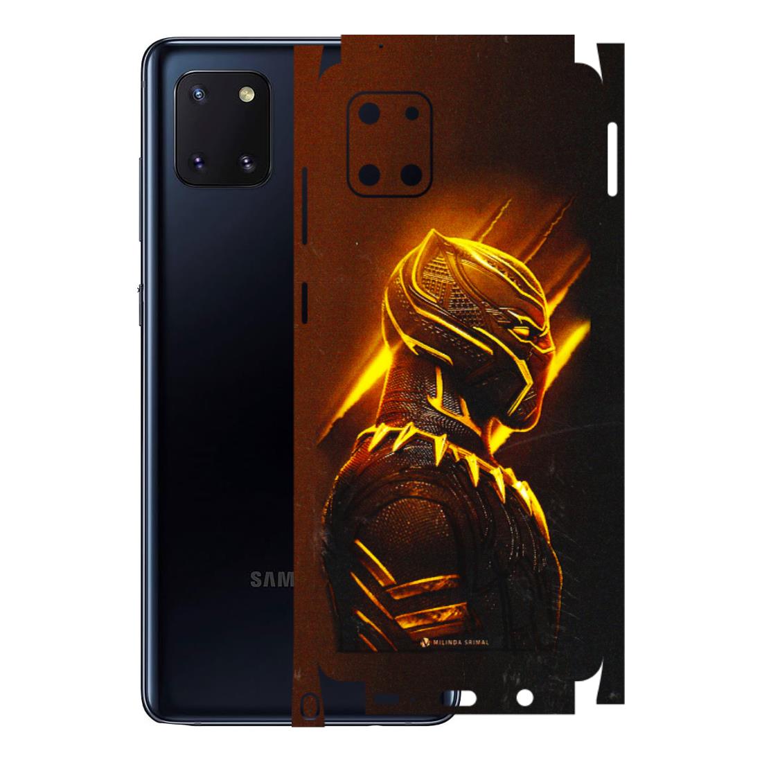 Samsung M/F/Note/Flip and C Phone Skins (All Models) - Gold Black Panther - 3D Embossed Finish (L-181) Samsung Galaxy Note 10 Lite