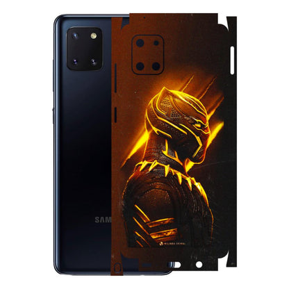 Samsung M/F/Note/Flip and C Phone Skins (All Models) - Gold Black Panther - 3D Embossed Finish (L-181) Samsung Galaxy Note 10 Lite