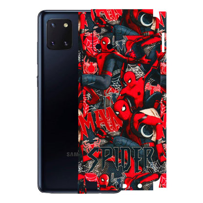 Samsung M/F/Note/Flip and C Phone Skins (All Models) - SpiderMan Cool - 3D Embossed Finish (L-188) Samsung Galaxy Note 10 Lite