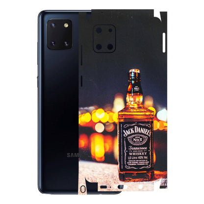 Samsung M/F/Note/Flip and C Phone Skins (All Models) - JD Whiskey Bottle - 3D Embossed Finish (L-20) Samsung Galaxy Note 10 Lite
