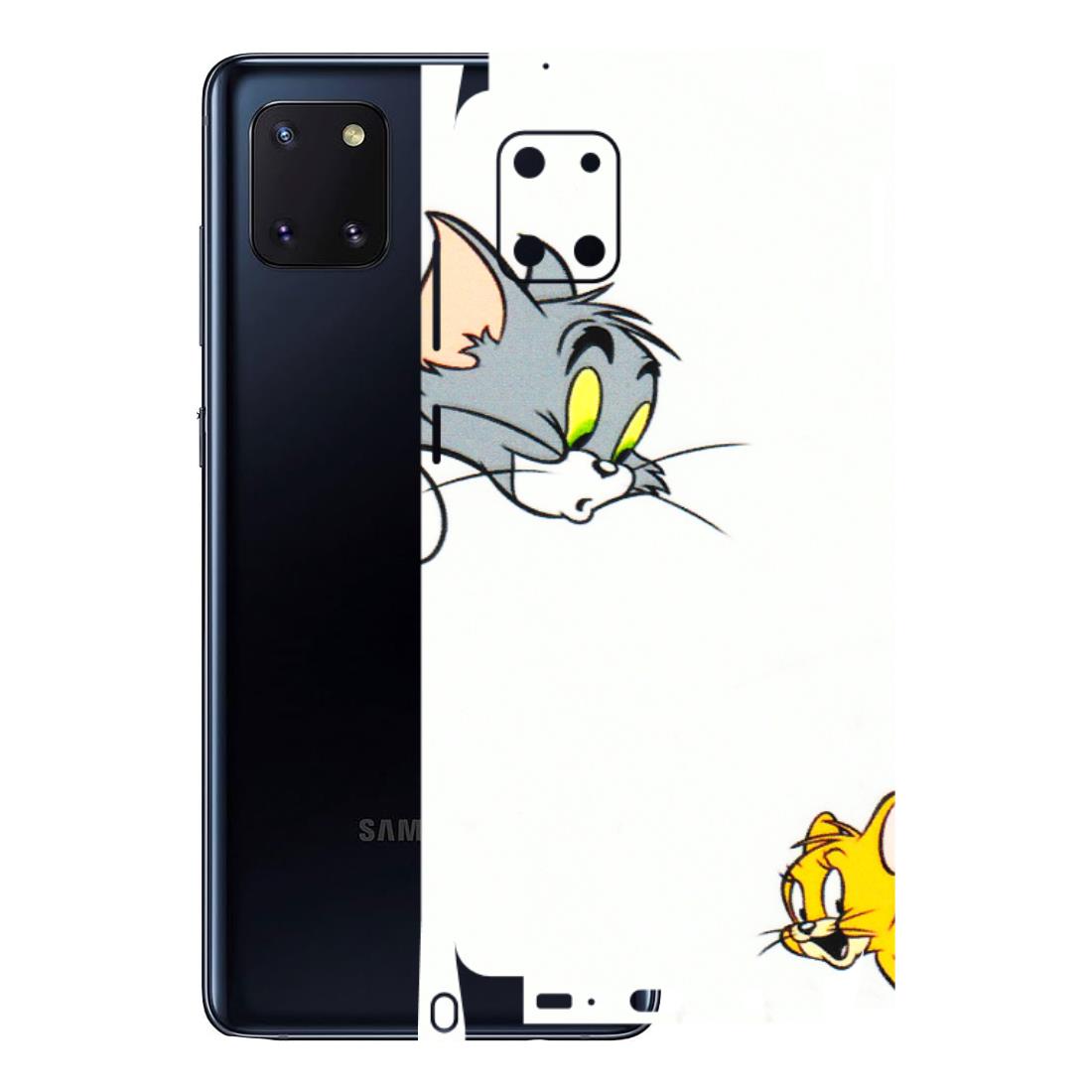 Samsung M/F/Note/Flip and C Phone Skins (All Models) - Cute Tom And Jerry - 3D Embossed Finish (L-220) Samsung Galaxy Note 10 Lite