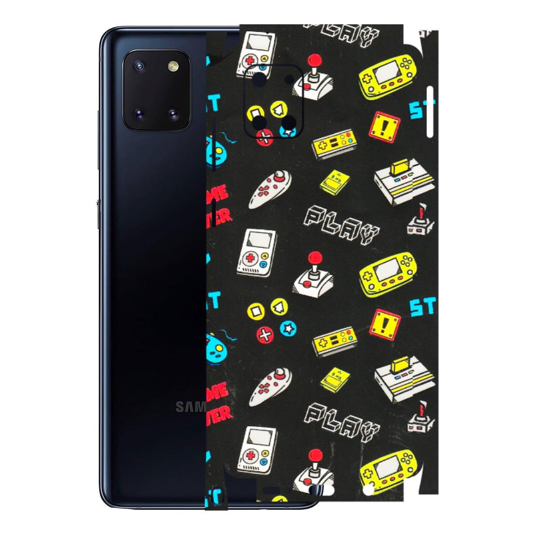 Samsung M/F/Note/Flip and C Phone Skins (All Models) - Gaming Doodles - 3D Embossed Finish (L-224) Samsung Galaxy Note 10 Lite