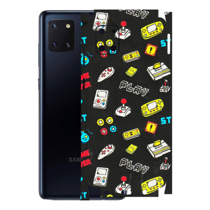 Samsung M/F/Note/Flip and C Phone Skins (All Models) - Gaming Doodles - 3D Embossed Finish (L-224) Samsung Galaxy Note 10 Lite