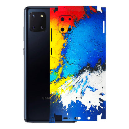 Samsung M/F/Note/Flip and C Phone Skins (All Models) - Acrylic Paint Spill - 3D Embossed Finish (L-229) Samsung Galaxy Note 10 Lite