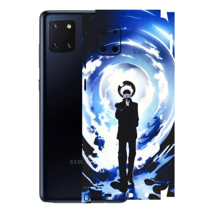 Samsung M/F/Note/Flip and C Phone Skins (All Models) - Satoru Gojo Dark Blue - 3D Embossed Finish (L-235) Samsung Galaxy Note 10 Lite