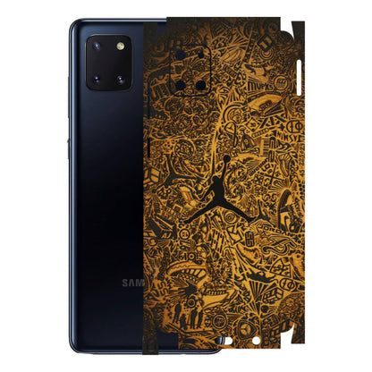 Samsung M/F/Note/Flip and C Phone Skins (All Models) - Premium Gold Basketball Player - 3D Embossed Finish (L-236) Samsung Galaxy Note 10 Lite