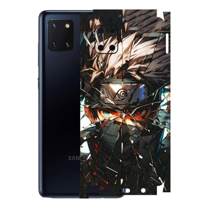 Samsung M/F/Note/Flip and C Phone Skins (All Models) - Kakashi Shattered Glass Effect - 3D Embossed Finish (L-237) Samsung Galaxy Note 10 Lite