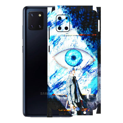 Samsung M/F/Note/Flip and C Phone Skins (All Models) - Gojo Satoru evil eye - 3D Embossed Finish (L-239) Samsung Galaxy Note 10 Lite