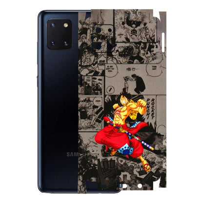 Samsung M/F/Note/Flip and C Phone Skins (All Models) - One Piece Rocket Punch Manga - 3D Embossed Finish (L-25) Samsung Galaxy Note 10 Lite