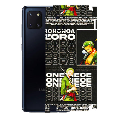 Samsung M/F/Note/Flip and C Phone Skins (All Models) - One Piece Zoro - 3D Embossed Finish (L-250) Samsung Galaxy Note 10 Lite
