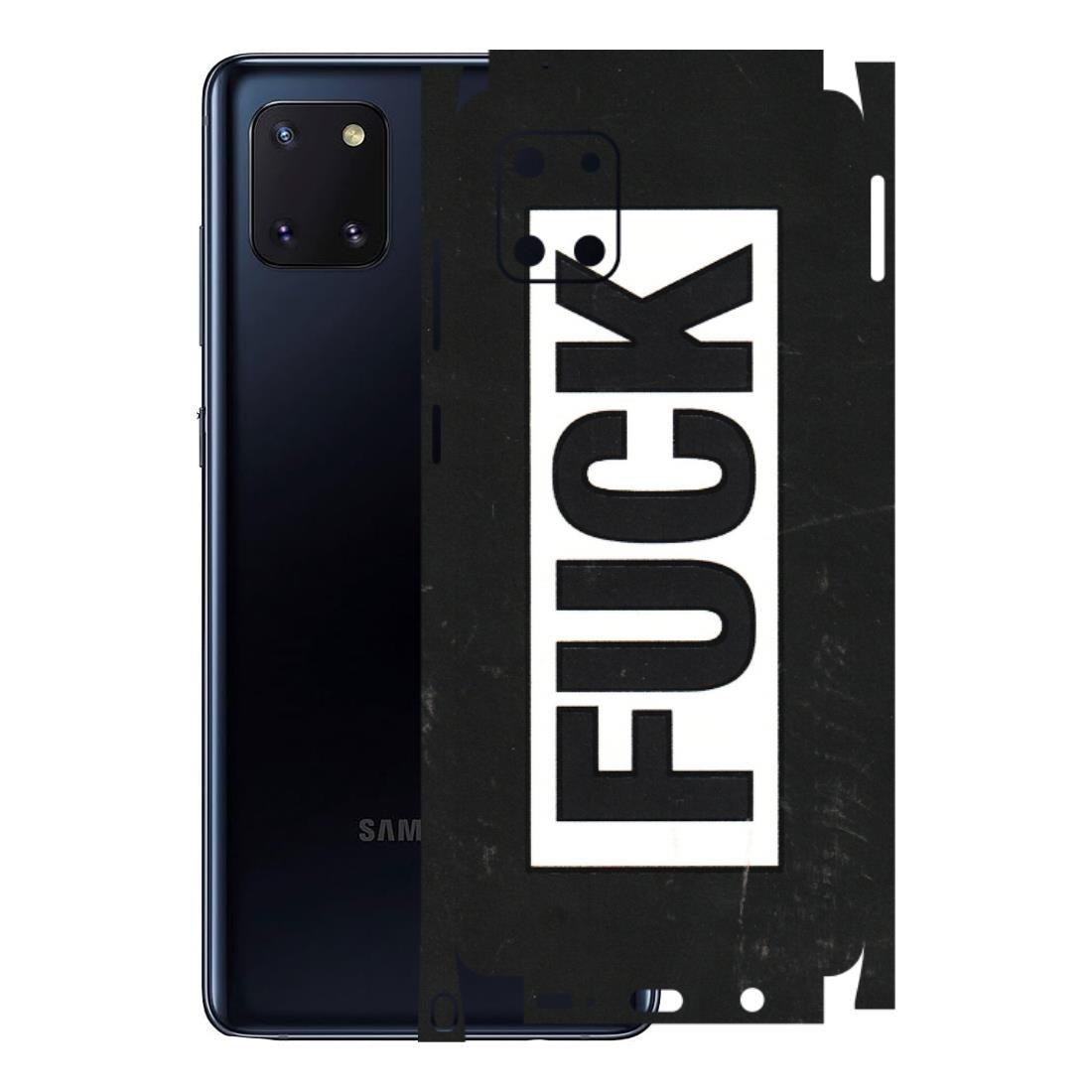 Samsung M/F/Note/Flip and C Phone Skins (All Models) - The F Word - 3D Embossed Finish (L-255) Samsung Galaxy Note 10 Lite