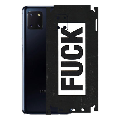 Samsung M/F/Note/Flip and C Phone Skins (All Models) - The F Word - 3D Embossed Finish (L-255) Samsung Galaxy Note 10 Lite