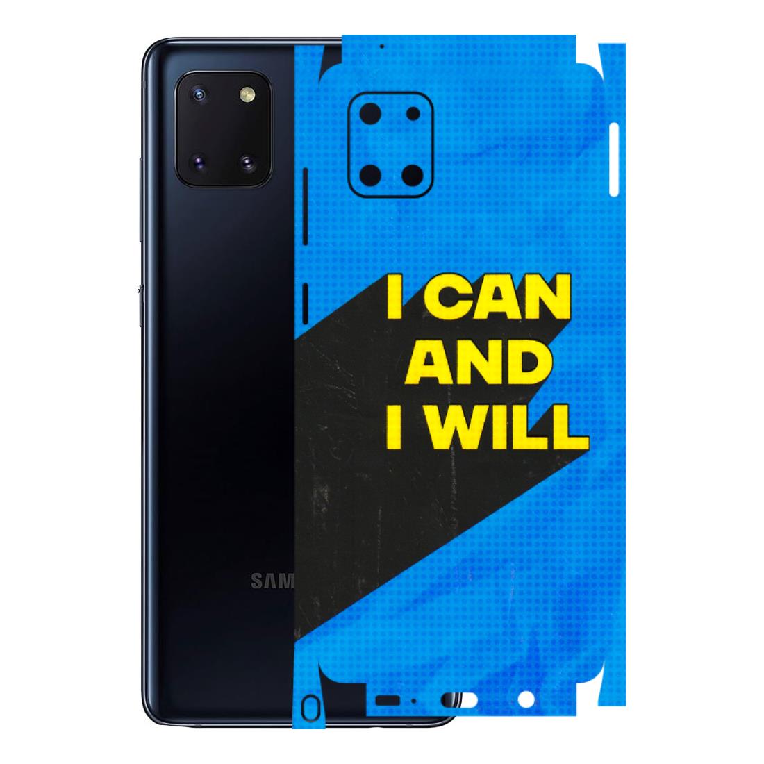 Samsung M/F/Note/Flip and C Phone Skins (All Models) - I Can And I Will - 3D Embossed Finish (L-281) Samsung Galaxy Note 10 Lite
