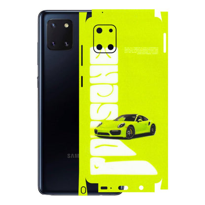 Samsung M/F/Note/Flip and C Phone Skins (All Models) - Lime Green Porche - 3D Embossed Finish (L-30) Samsung Galaxy Note 10 Lite
