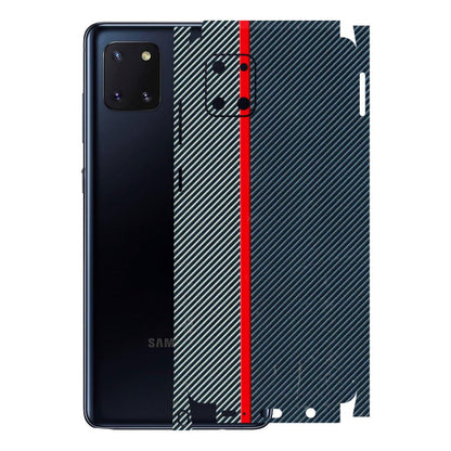 Samsung M/F/Note/Flip and C Phone Skins (All Models) - Blue Sober Lines - 3D Embossed Finish (L-305) Samsung Galaxy Note 10 Lite