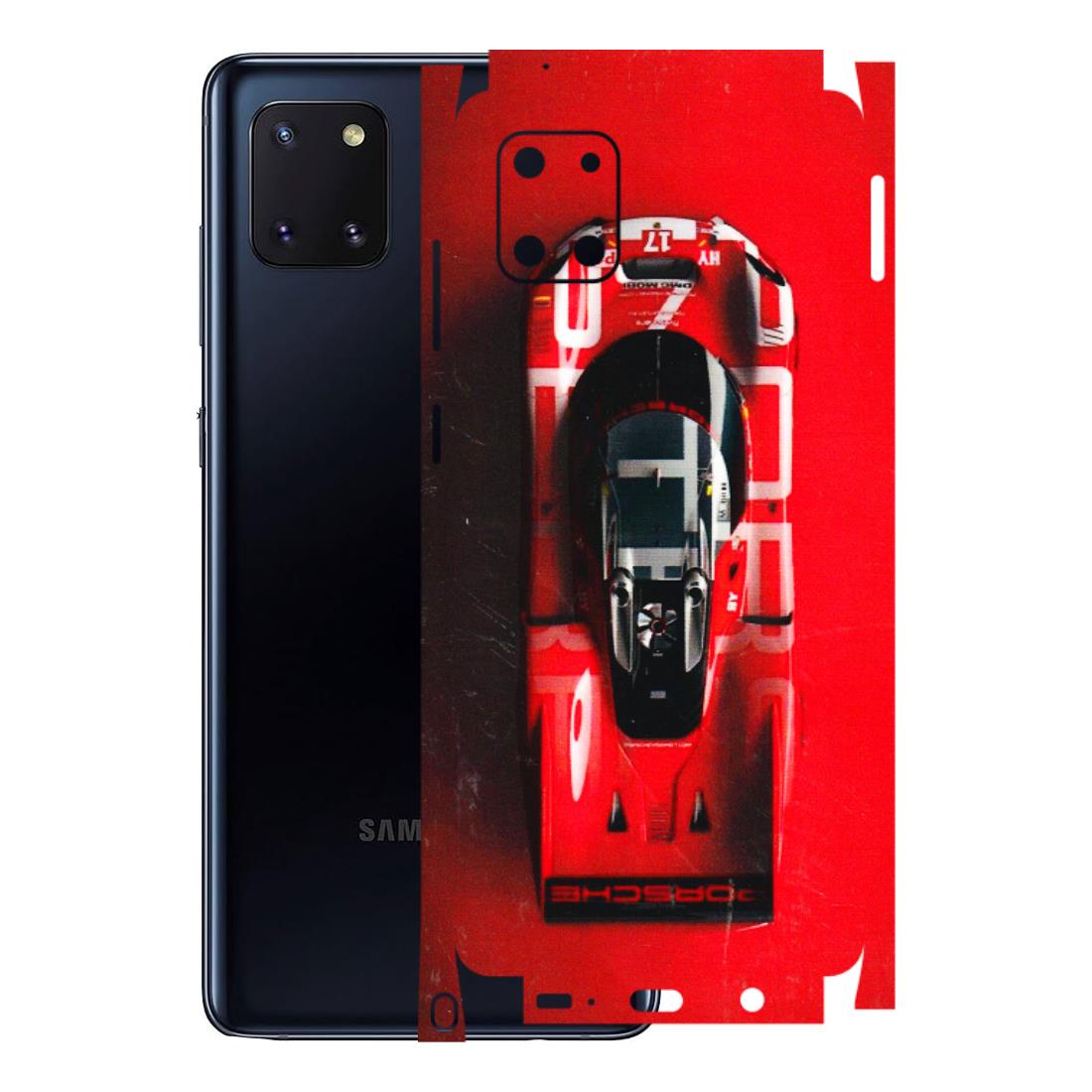 Samsung M/F/Note/Flip and C Phone Skins (All Models) - Red Porsche Car Logo - 3D Embossed Finish (L-315) Samsung Galaxy Note 10 Lite