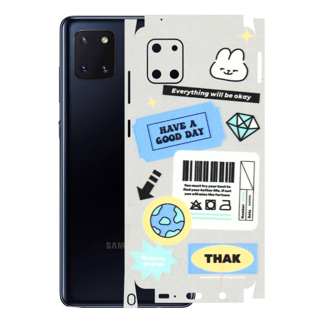 Samsung M/F/Note/Flip and C Phone Skins (All Models) - Will Be Okay Design - 3D Embossed Finish (L-316) Samsung Galaxy Note 10 Lite