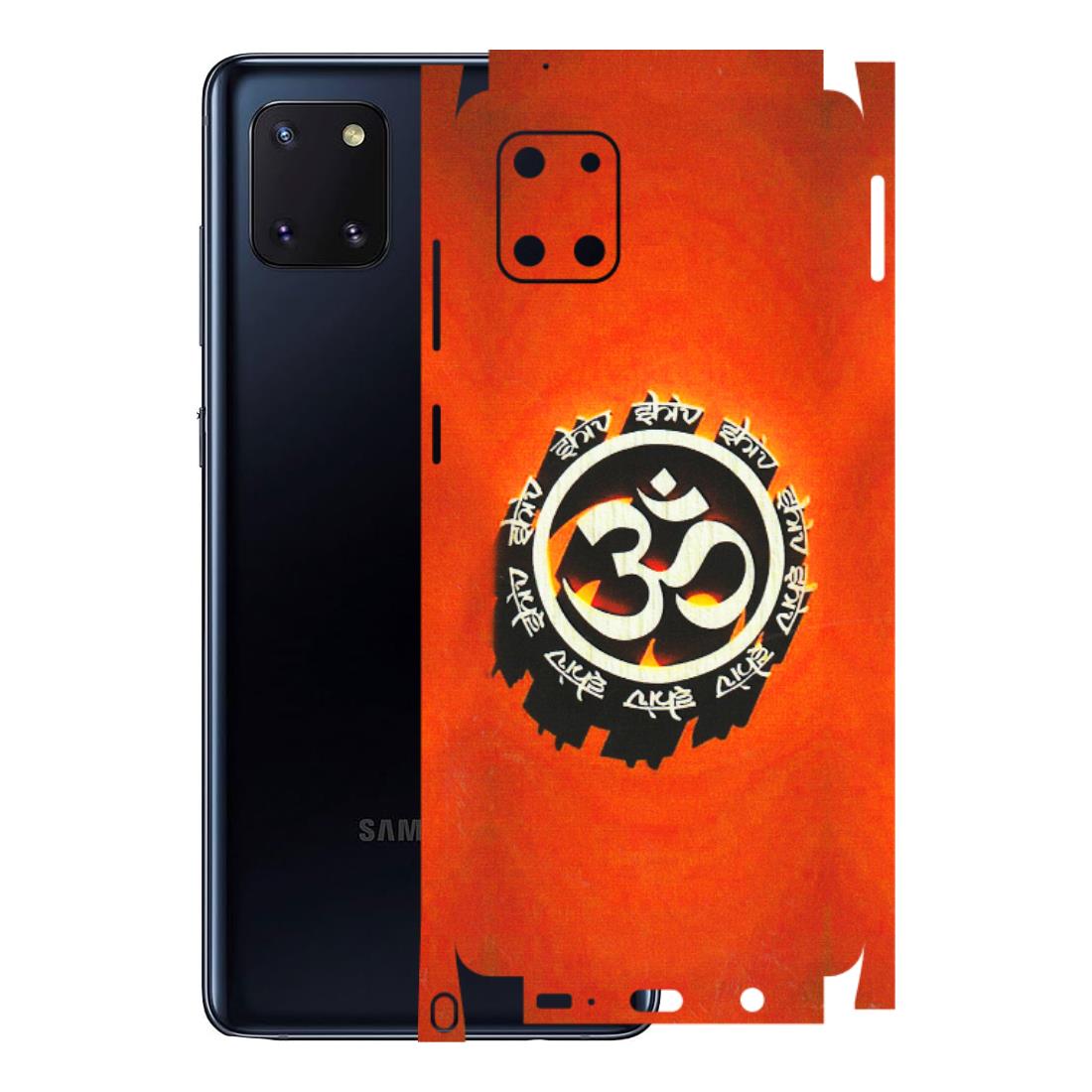 Samsung M/F/Note/Flip and C Phone Skins (All Models) - Aum Shiv Orange - 3D Embossed Finish (L-32) Samsung Galaxy Note 10 Lite