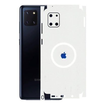 Samsung M/F/Note/Flip and C Phone Skins (All Models) - iPhone Magsafe Logo - 3D Embossed Finish (L-320) Samsung Galaxy Note 10 Lite