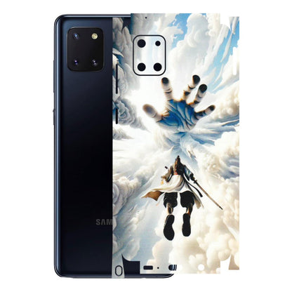 Samsung M/F/Note/Flip and C Phone Skins (All Models) - Big Hand With Monkey King - 3D Embossed Finish (L-323) Samsung Galaxy Note 10 Lite