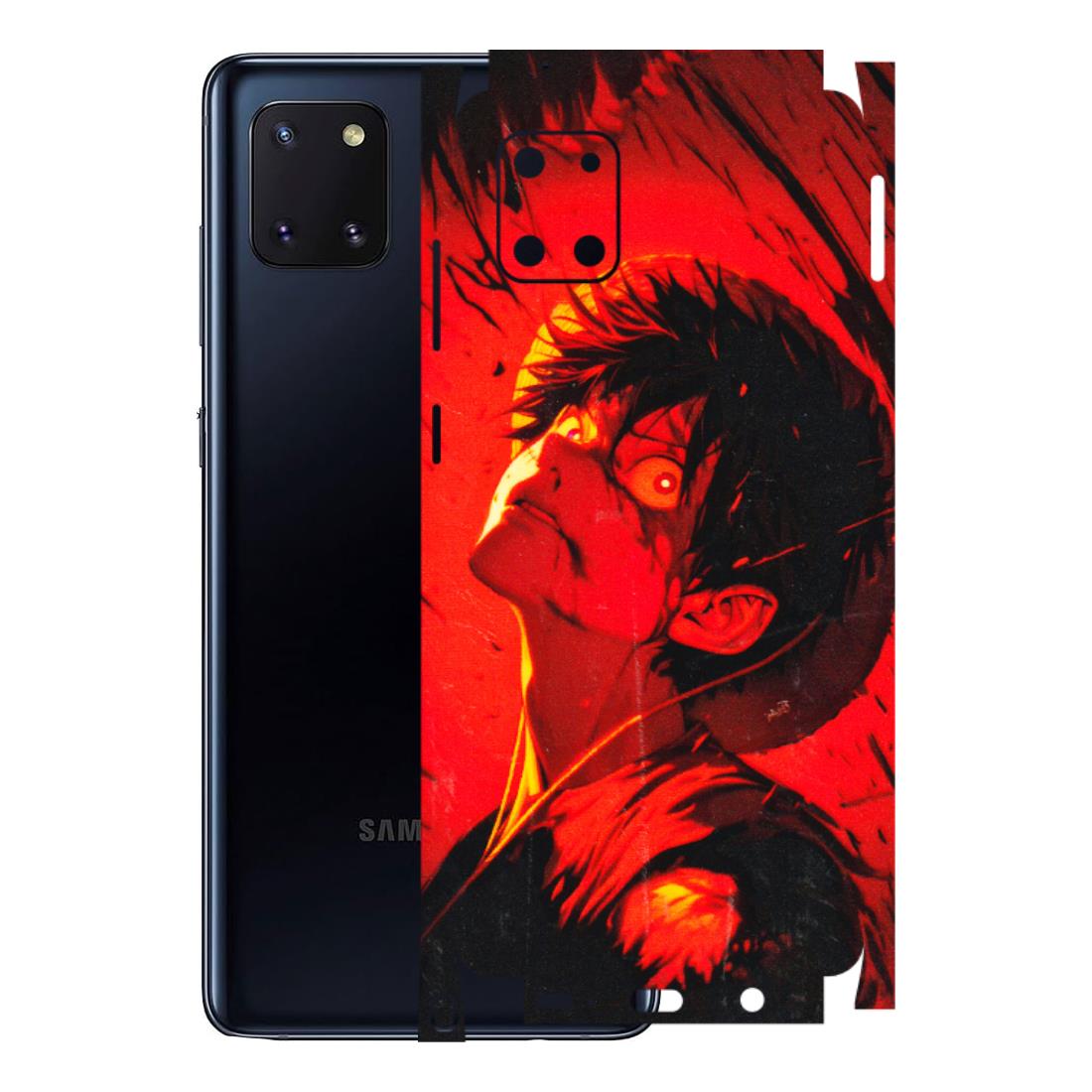 Samsung M/F/Note/Flip and C Phone Skins (All Models) - D.Luffy Power Up One Piece Anime - 3D Embossed Finish (L-326) Samsung Galaxy Note 10 Lite