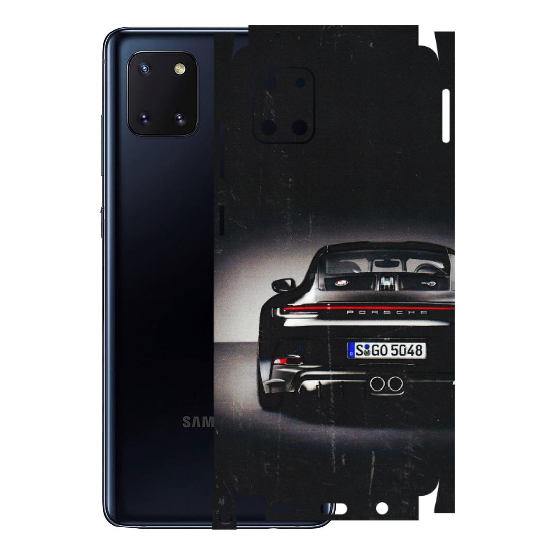 Samsung M/F/Note/Flip and C Phone Skins (All Models) - New Black Porsche GT3 - 3D Embossed Finish (L-327) Samsung Galaxy Note 10 Lite