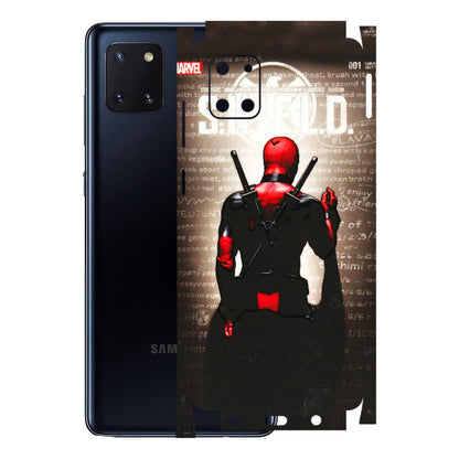 Samsung M/F/Note/Flip and C Phone Skins (All Models) - Deadpool - 3D Embossed Finish (L-56) Samsung Galaxy Note 10 Lite