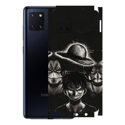 Samsung M/F/Note/Flip and C Phone Skins (All Models) - Black Luffy Hat - 3D Embossed Finish (L-57) Samsung Galaxy Note 10 Lite