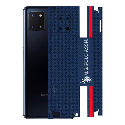 Samsung M/F/Note/Flip and C Phone Skins (All Models) - US POLO Designer Brand - 3D Embossed Finish (L-65) Samsung Galaxy Note 10 Lite