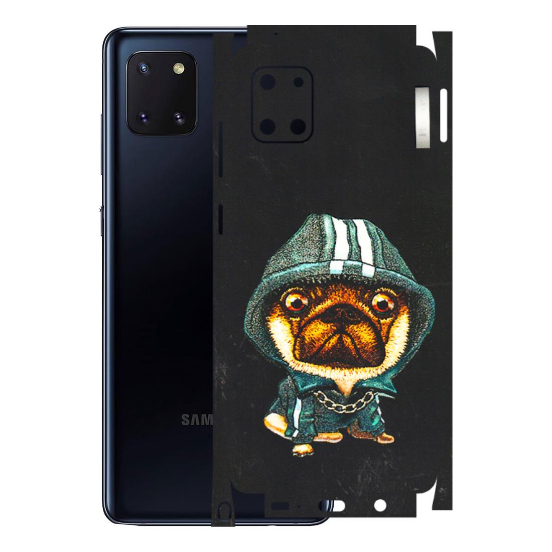 Samsung M/F/Note/Flip and C Phone Skins (All Models) - Puppy N Hoodie - 3D Embossed Finish (L-90) Samsung Galaxy Note 10 Lite
