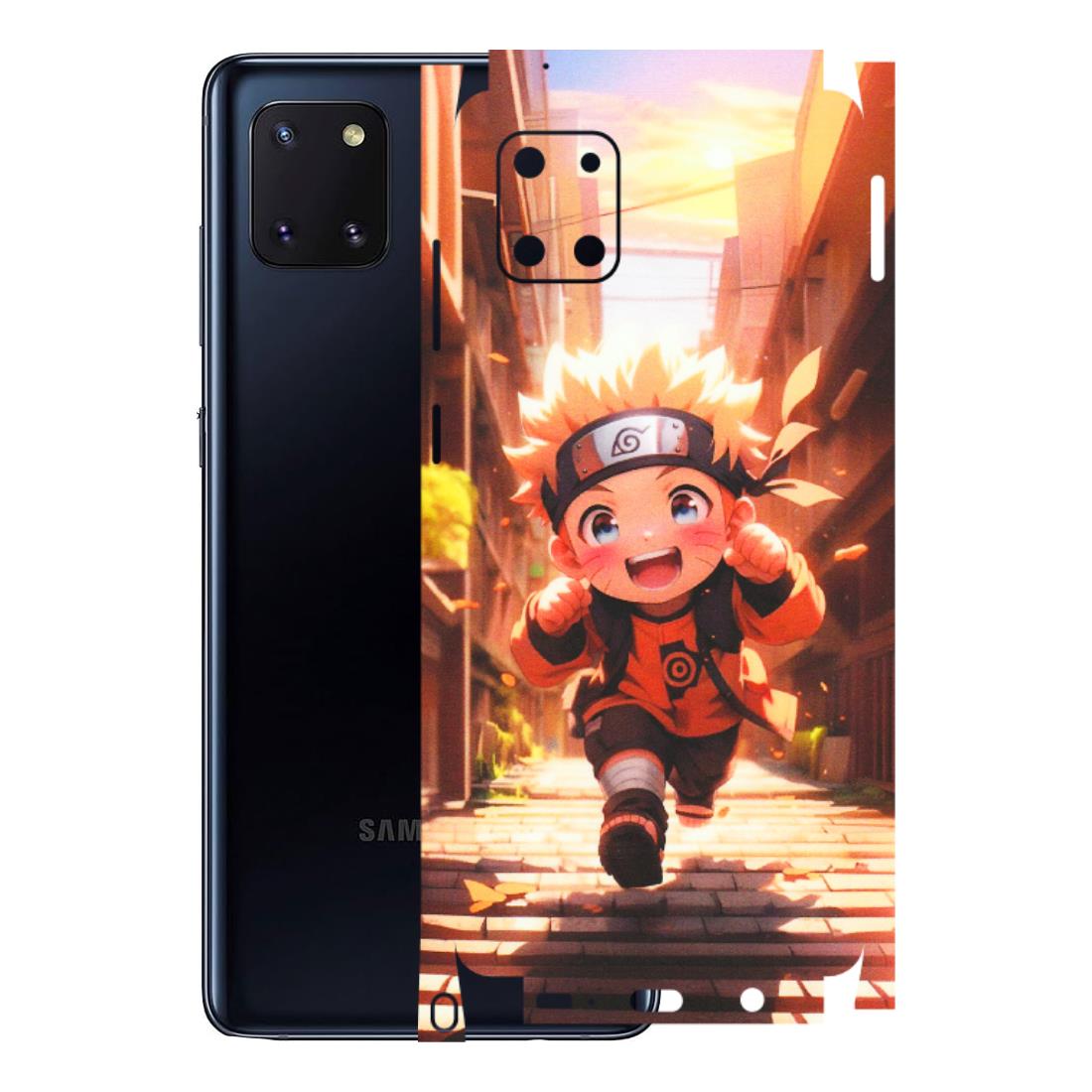 Samsung M/F/Note/Flip and C Phone Skins (All Models) - Naruto Cute Toon Running - Matte Finish (M-04) Samsung Galaxy Note 10 Lite