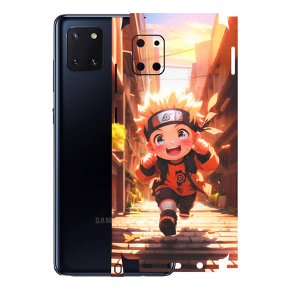 Samsung M/F/Note/Flip and C Phone Skins (All Models) - Naruto Cute Toon Running - Matte Finish (M-04) Samsung Galaxy Note 10 Lite