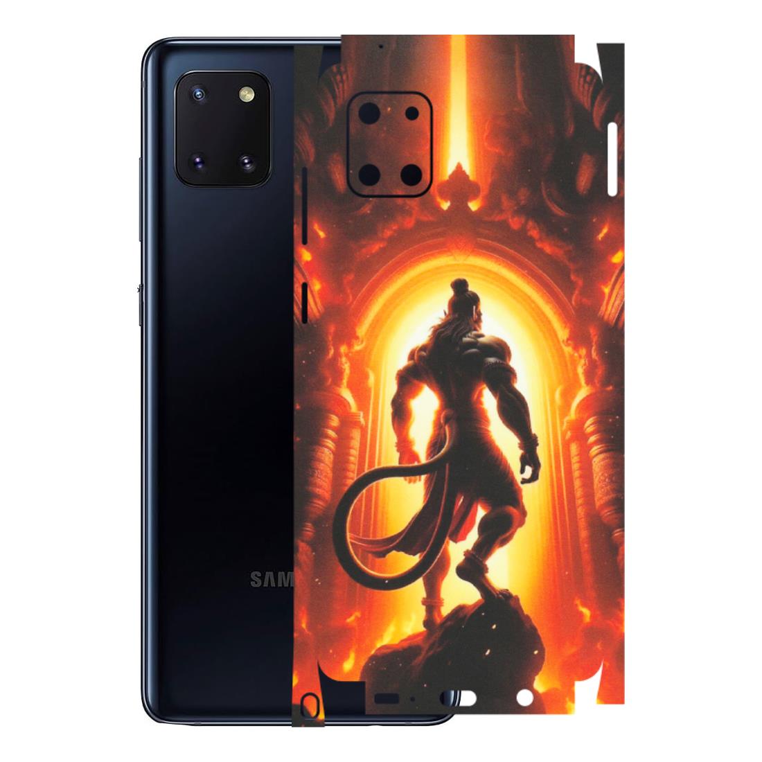 Samsung M/F/Note/Flip and C Phone Skins (All Models) - HanumanJi - Matte Finish (M-06) Samsung Galaxy Note 10 Lite