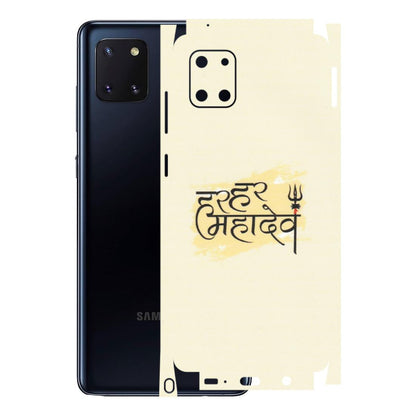 Samsung M/F/Note/Flip and C Phone Skins (All Models) - Har Har Mahadev - Matte Finish (M-10) Samsung Galaxy Note 10 Lite