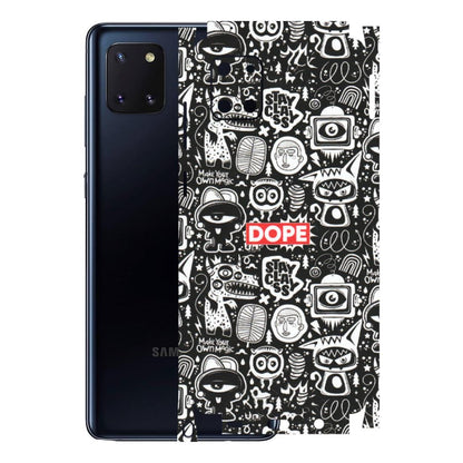 Samsung M/F/Note/Flip and C Phone Skins (All Models) - Dope Stay Classy Black Doodles - Matte Finish (M-126) Samsung Galaxy Note 10 Lite