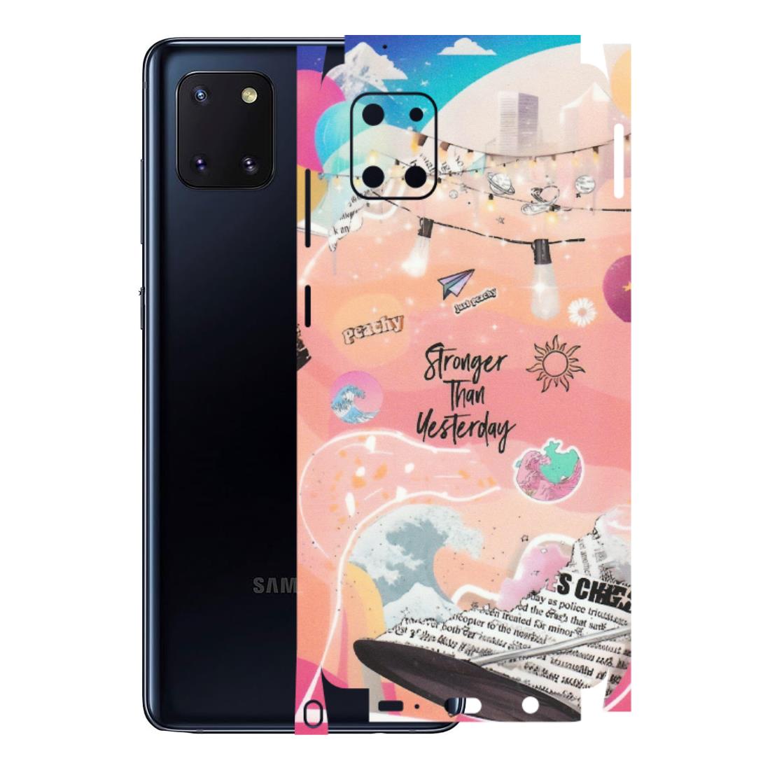 Samsung M/F/Note/Flip and C Phone Skins (All Models) - Stronger Then Yesterday - Matte Finish (M-128) Samsung Galaxy Note 10 Lite