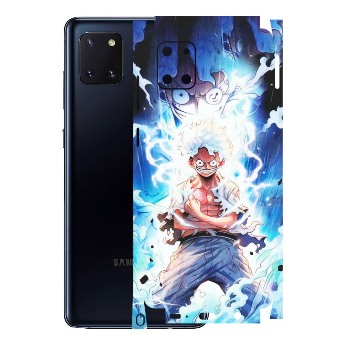 Samsung M/F/Note/Flip and C Phone Skins (All Models) - Blue Thunder Luffy Anime - Matte Finish (M-132) Samsung Galaxy Note 10 Lite