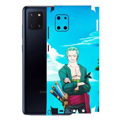 Samsung M/F/Note/Flip and C Phone Skins (All Models) - Cool Swordman Zoro Anime - Matte Finish (M-143) Samsung Galaxy Note 10 Lite