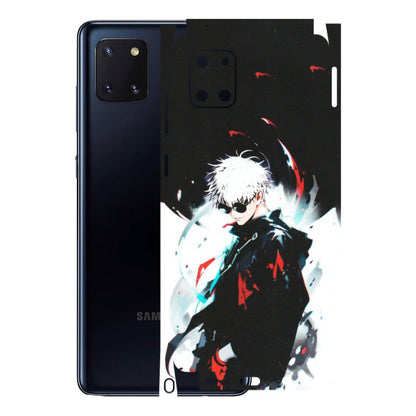 Samsung M/F/Note/Flip and C Phone Skins (All Models) - Gojo Powerful Charater Kaisen Anime - Matte Finish (M-144) Samsung Galaxy Note 10 Lite