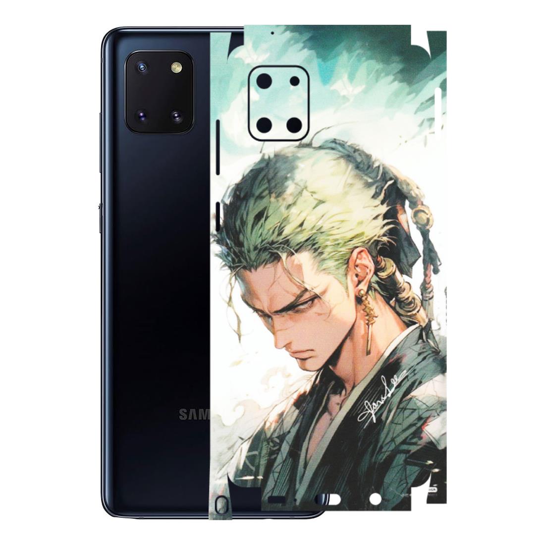 Samsung M/F/Note/Flip and C Phone Skins (All Models) - Pirate Hunter One Piece Anime - Matte Finish (M-157) Samsung Galaxy Note 10 Lite