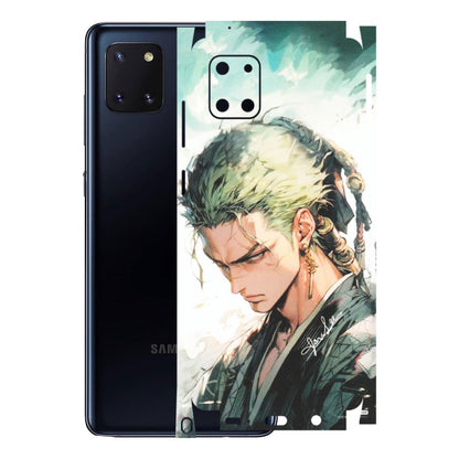 Samsung M/F/Note/Flip and C Phone Skins (All Models) - Pirate Hunter One Piece Anime - Matte Finish (M-157) Samsung Galaxy Note 10 Lite