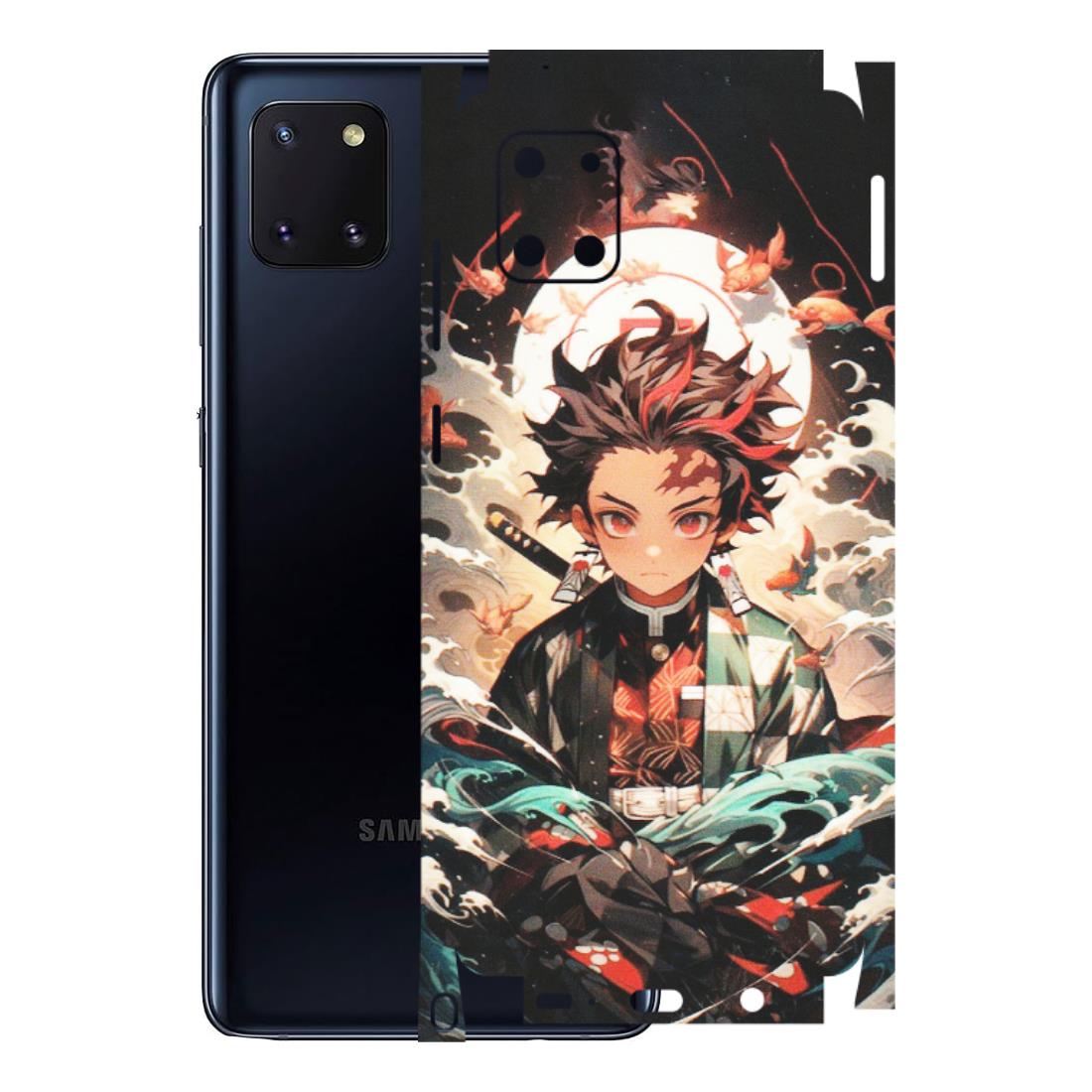 Samsung M/F/Note/Flip and C Phone Skins (All Models) - Tanjiro Demon Slayer Anime - Matte Finish (M-158) Samsung Galaxy Note 10 Lite