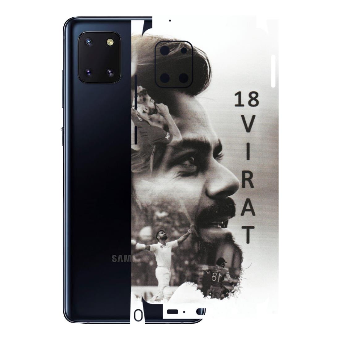 Samsung M/F/Note/Flip and C Phone Skins (All Models) - Virat Kohli Cricketer - Matte Finish (M-163) Samsung Galaxy Note 10 Lite