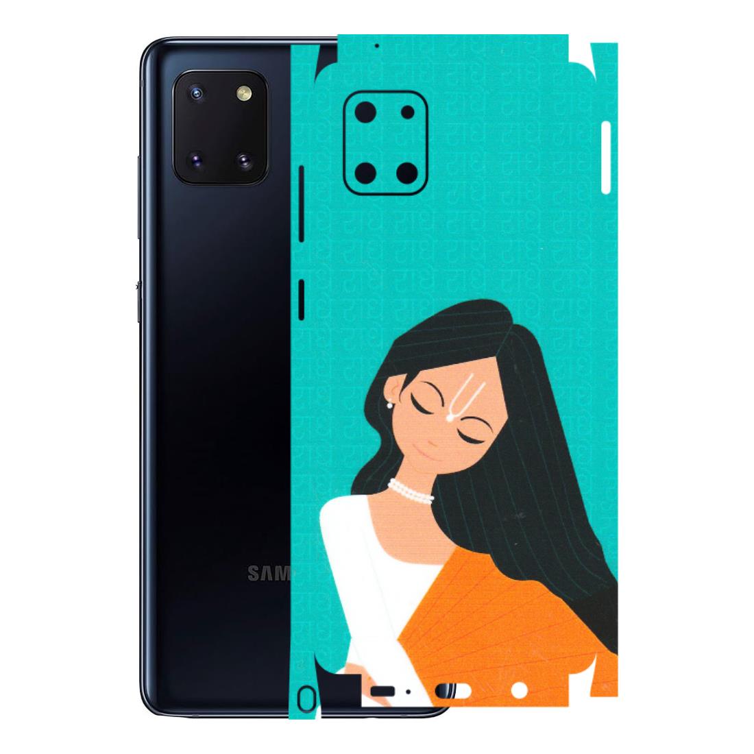 Samsung M/F/Note/Flip and C Phone Skins (All Models) - Radhe Radhe With Hindu Symbol - Matte Finish (M-164) Samsung Galaxy Note 10 Lite